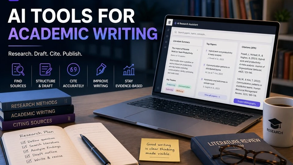 AI tools for academic writing to research draft and cite papers faster in 2026