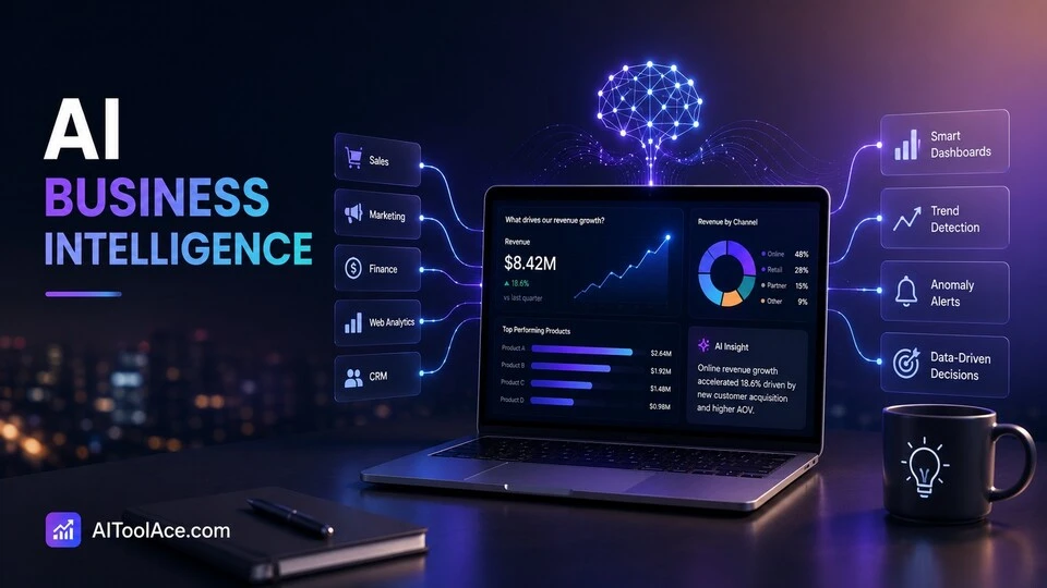 AI tools for business intelligence to analyze data build dashboards and make decisions in 2026