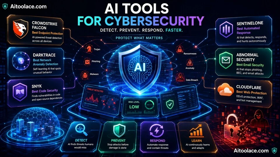 AI tools for cybersecurity to detect threats prevent breaches and respond to incidents faster in 2026