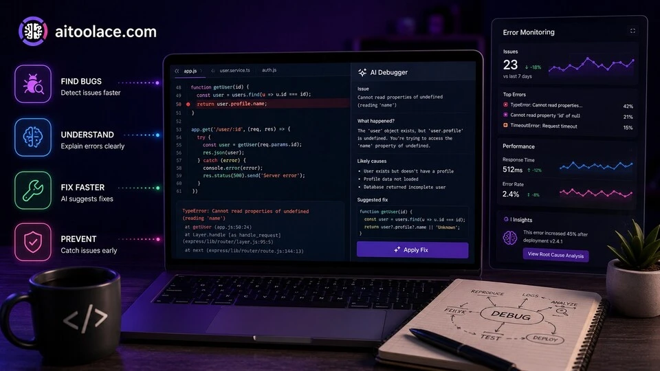 AI tools for debugging code to find and fix bugs faster in 2026