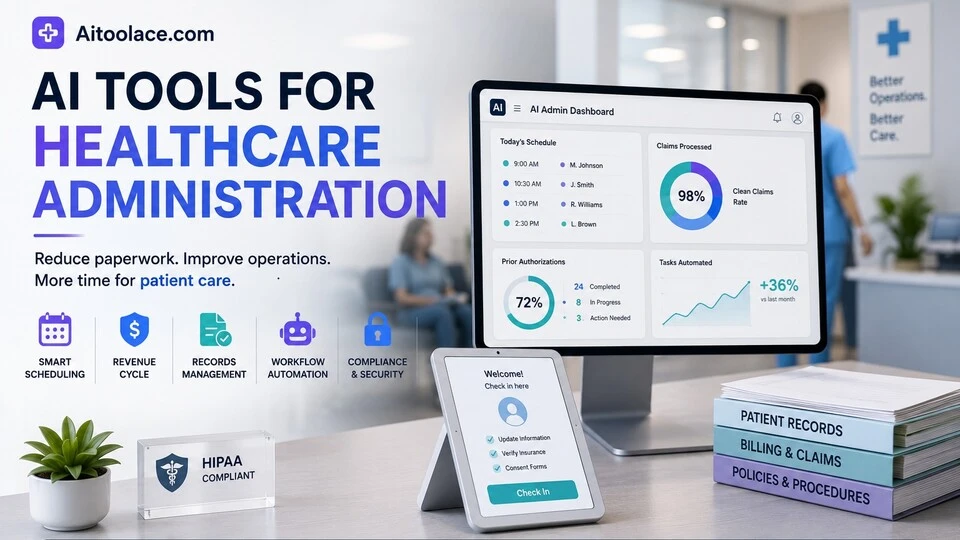 AI tools for healthcare administration to reduce paperwork and improve operations in 2026